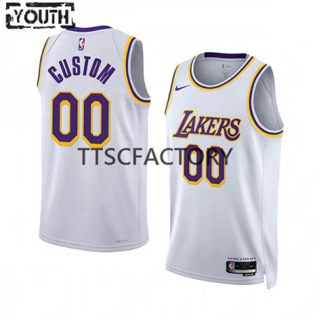 Dres Los Angeles Lakers Prilagođeni Nike 2022-23 Association Edition Bijela Swingman - Dječji